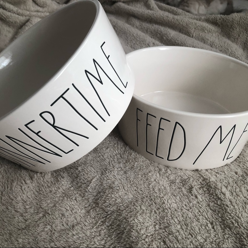 Rae Dunn XL Doggy bowls